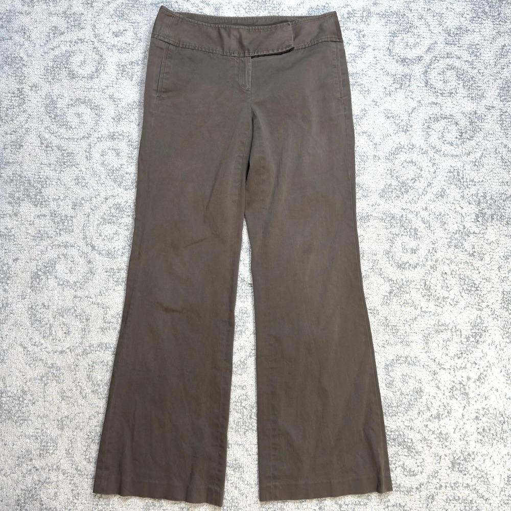 Laundry by Shelli Segal Womens Pants Size 8 Brown Wide Leg‎ Mid Rise Relaxed